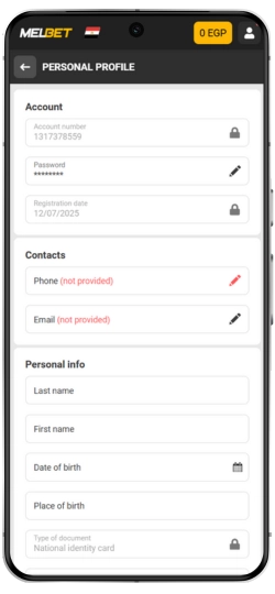 Melbet Account verification