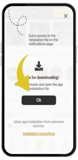 Click OK to continue the installation.